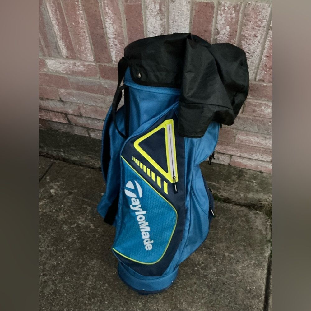 TaylorMade Blue and Yellow Golf Bag